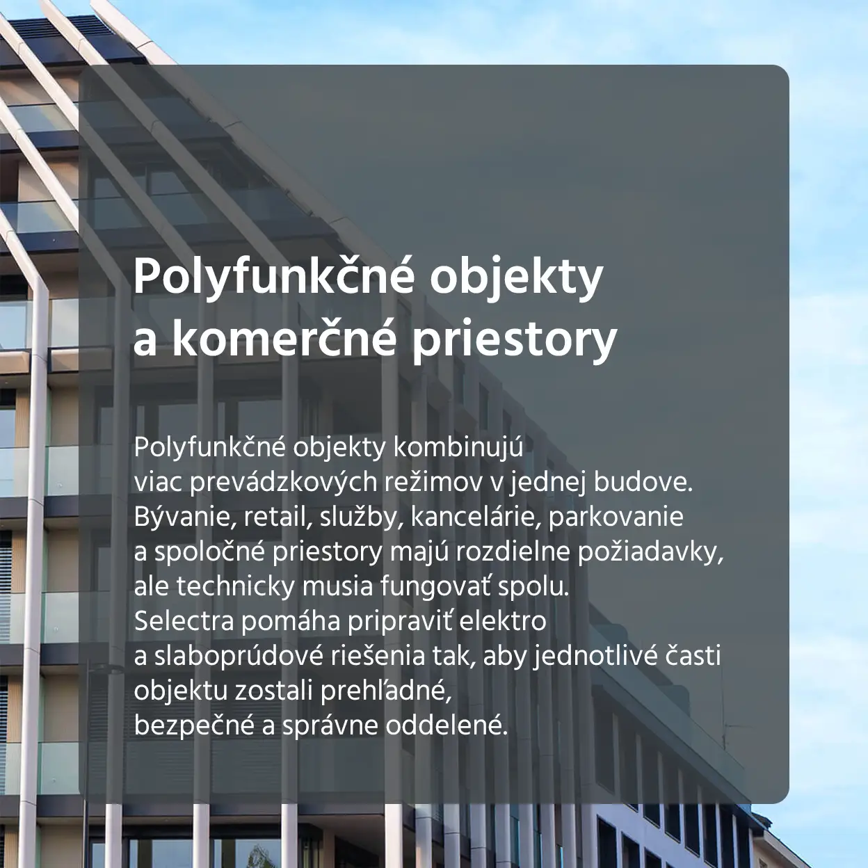 Polyfunkčné objekty a komerčné priestory
